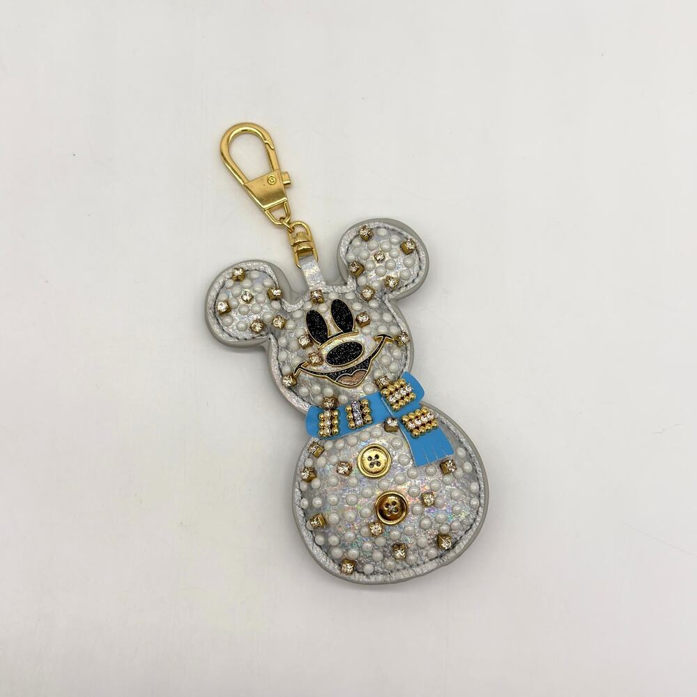 Baublebar Disney Mickey Mouse Snowman Puff Bag Charm Christmas 2024 NEW